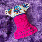 Couche lavable | taille NOUVEAU-NÉ | P'tits Monstres (wrap) - Les Confections Lili