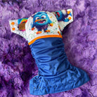 Couche lavable | taille NOUVEAU-NÉ | P'tits Monstres (wrap) - Les Confections Lili
