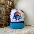 Couche lavable | taille NOUVEAU-NÉ | P'tits Monstres (wrap) - Les Confections Lili