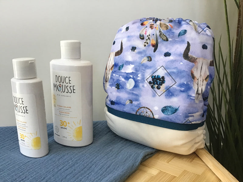 Swim diaper | One size | Ruée vers l'Ouest bleu