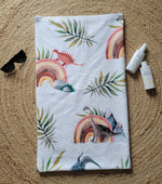 Beach Towel | Dino arc-en-ciel