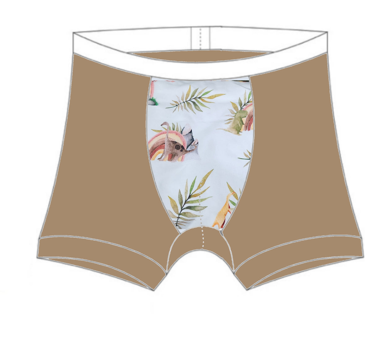 M3 Creations | Men's underwear | Rainbow Dinos (pre-order)