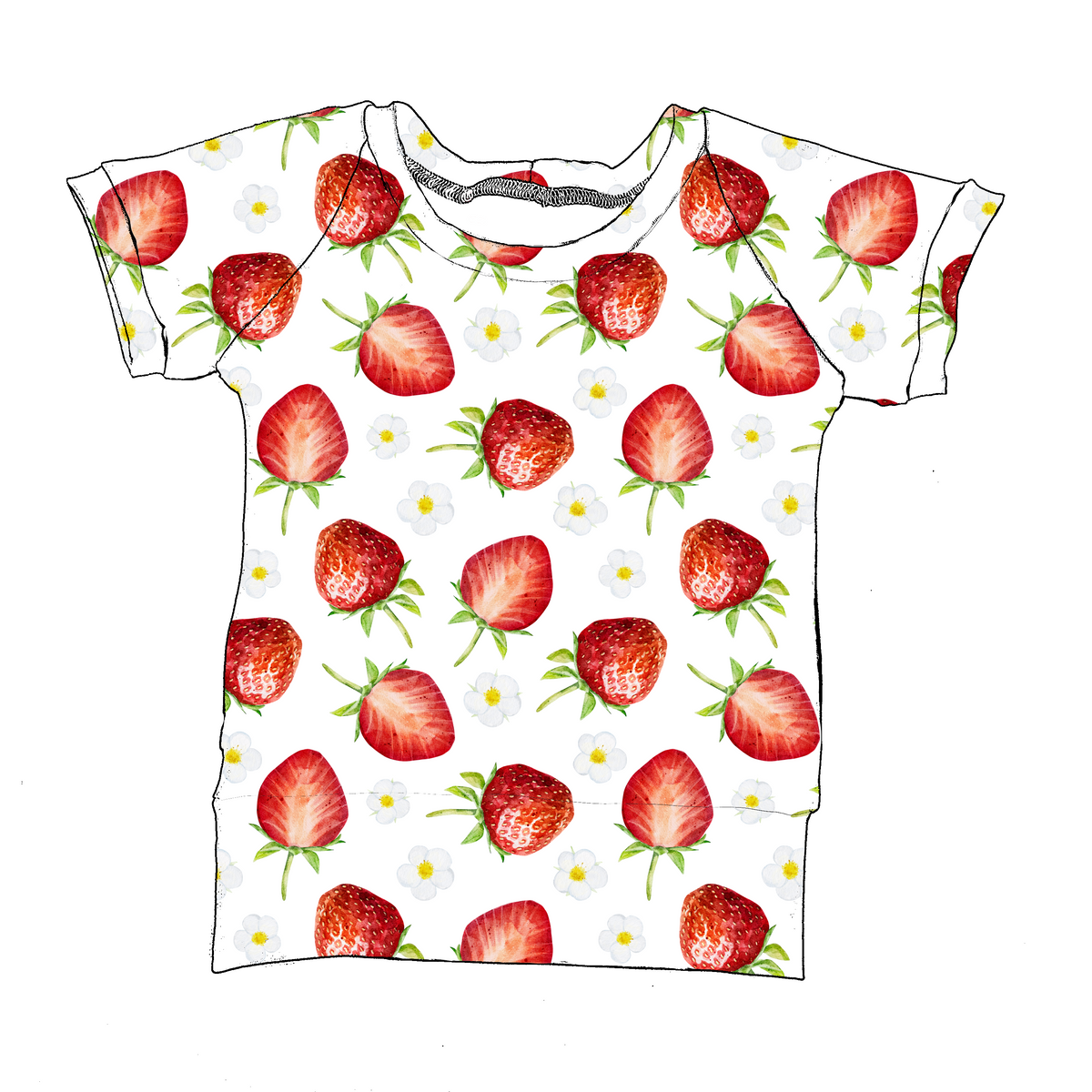 Créations M3 | Pool swimsuit sweater | Strawberry Field (pre-order)