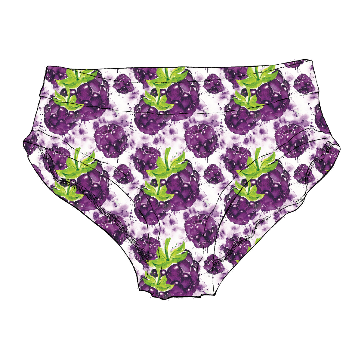 M3 Creations | Swimsuit bottom | Juicy Blackberries (pre-order)