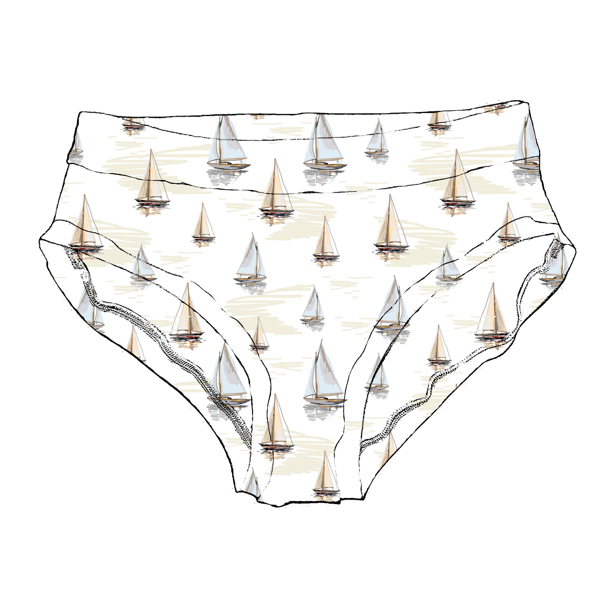 M3 Creations | Swimsuit bottom | Sailboat (pre-order)