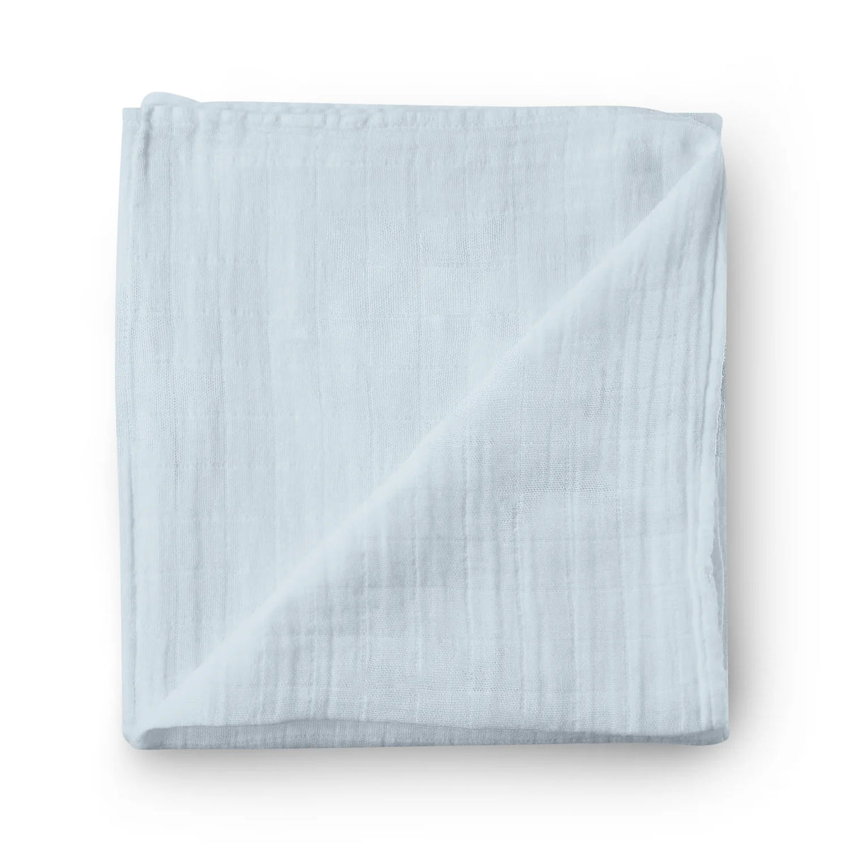 Plain Cotton Muslin Blanket | Light blue