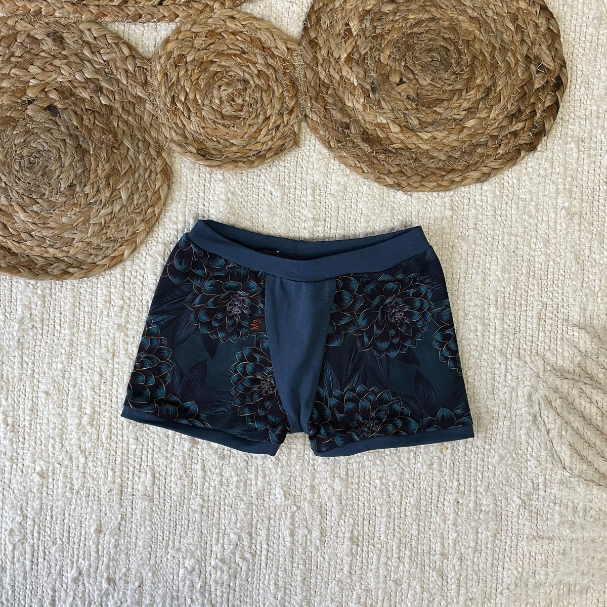 M3 Creations | Children's boxers | Dahlias (ready to go)