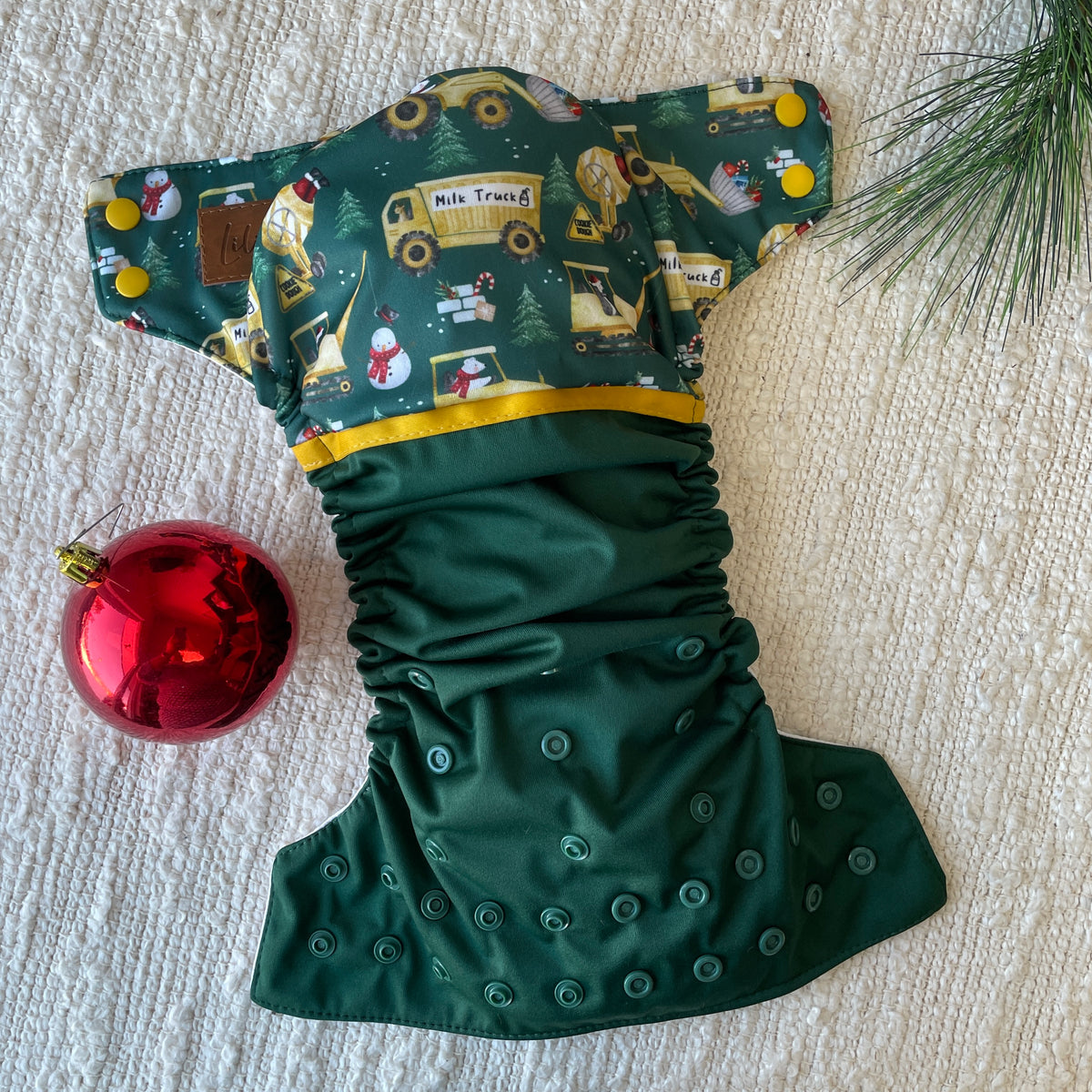 Cloth Diaper | One size | New Year's Eve construction (wrap)