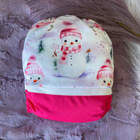 Cloth Diaper | One size | Winter snowman (wrap)