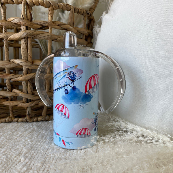 Insulated sippy cup for children | Biplane Adventure
