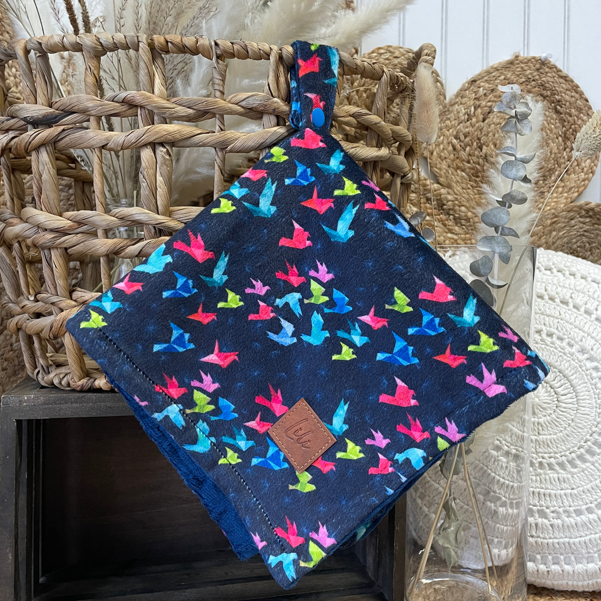 Mini comforter with clip | Origami Birds