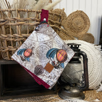 Mini comforter with clip | Hot air balloons