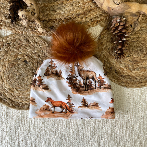 M3 Creations | Toque | Fall Wildlife (ready to go)