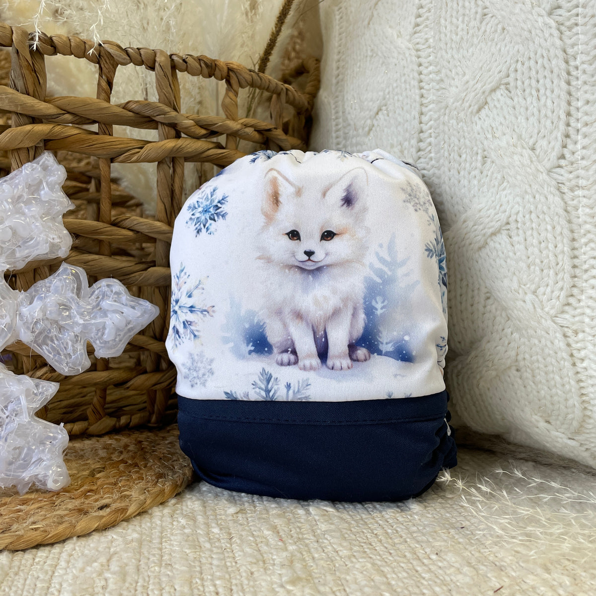 Pocket Cloth Diaper | NEWBORN size | Foxy (wrap)