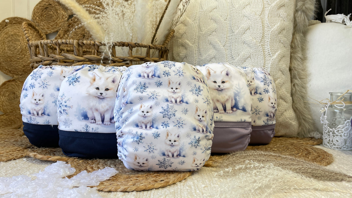 Pocket Cloth Diaper | NEWBORN size | Foxy (wrap)