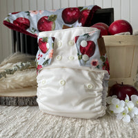 Pocket Cloth Diaper | BIG size | Queen pippin apple (wrap)