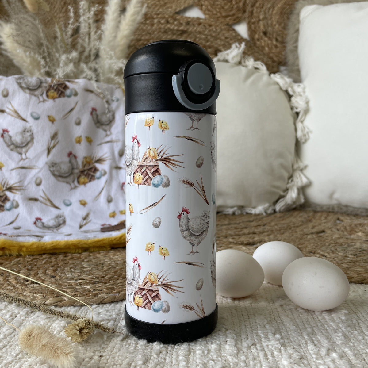 Kids Tumbler | A hen and her eggs (pre-order)