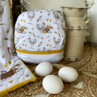 Pocket Cloth Diaper | NEWBORN size | A hen and her eggs (wrap)