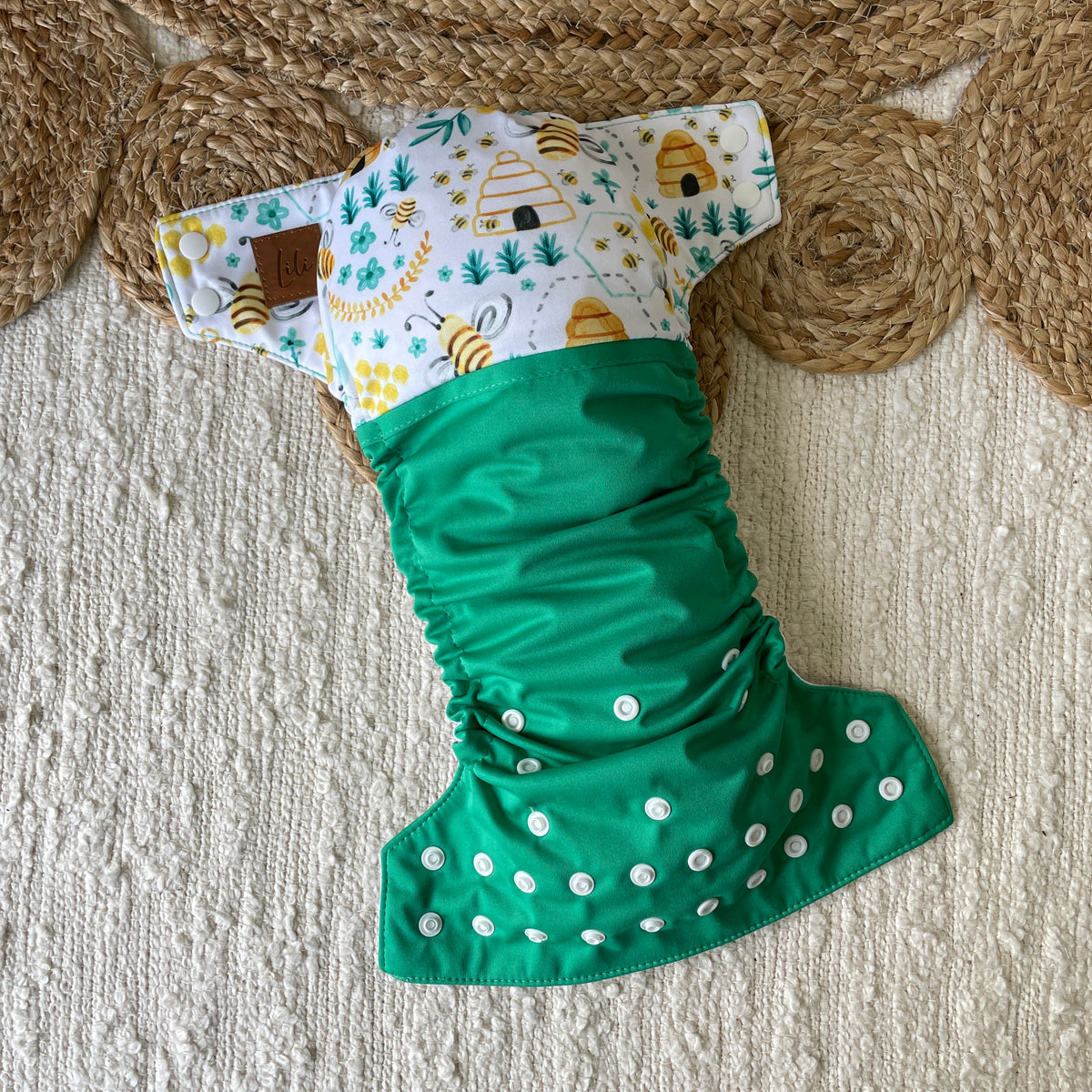 Cloth Diaper | One size | Busy bees (wrap)