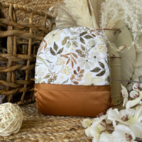 Couche lavable | GRANDE taille | Sépia floral (wrap)