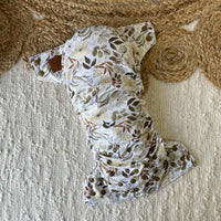 Cloth Diaper | One size | Floral sepia (full print)