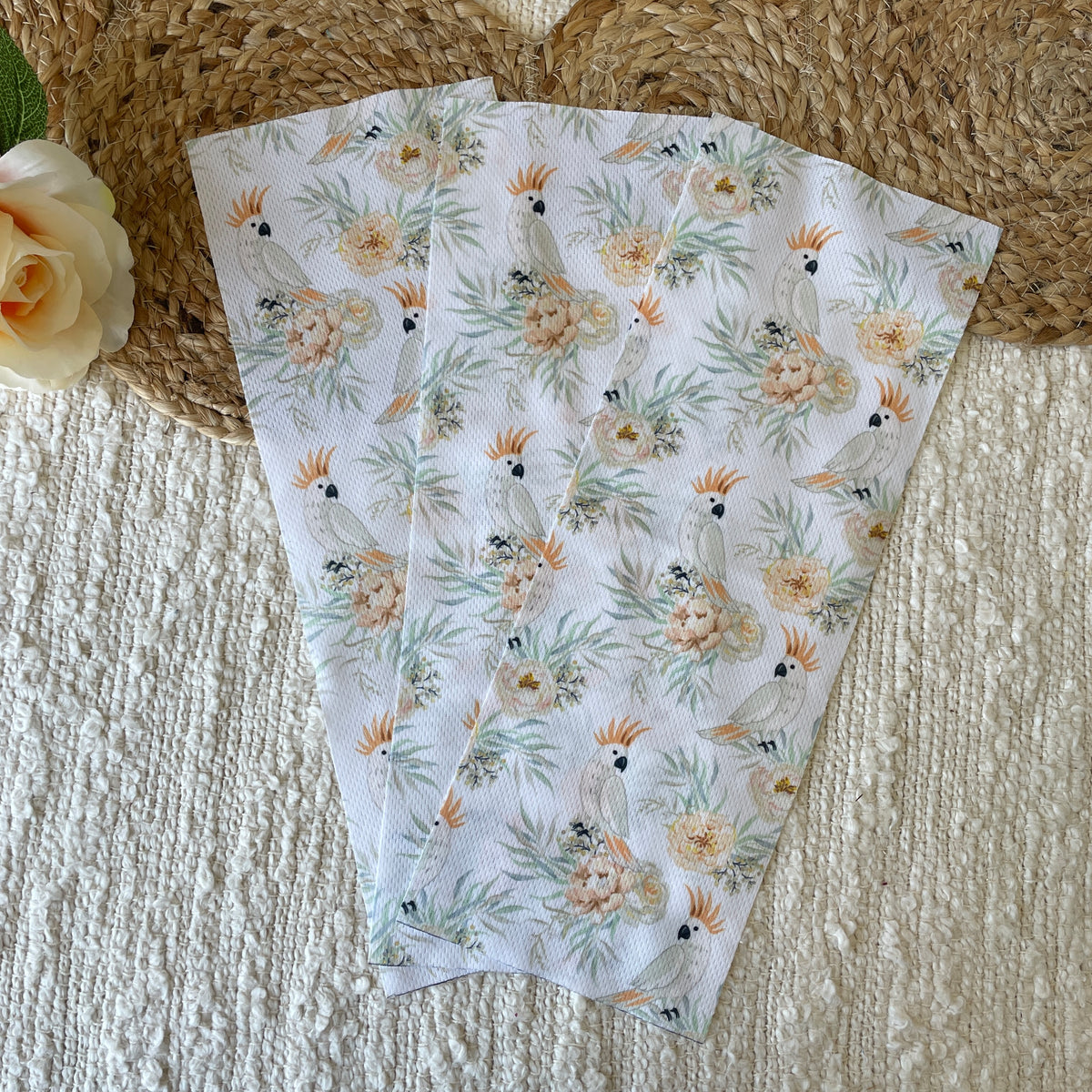 One Size Washable Liner (3-Pack) | Floral Cockatoo