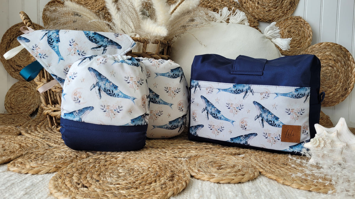 Cloth Diaper | BIG size | Victorian Whale (wrap)
