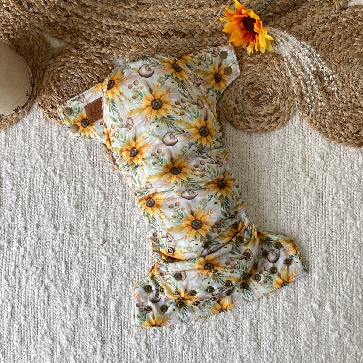 Cloth Diaper | One size | Country sunflower (full print)