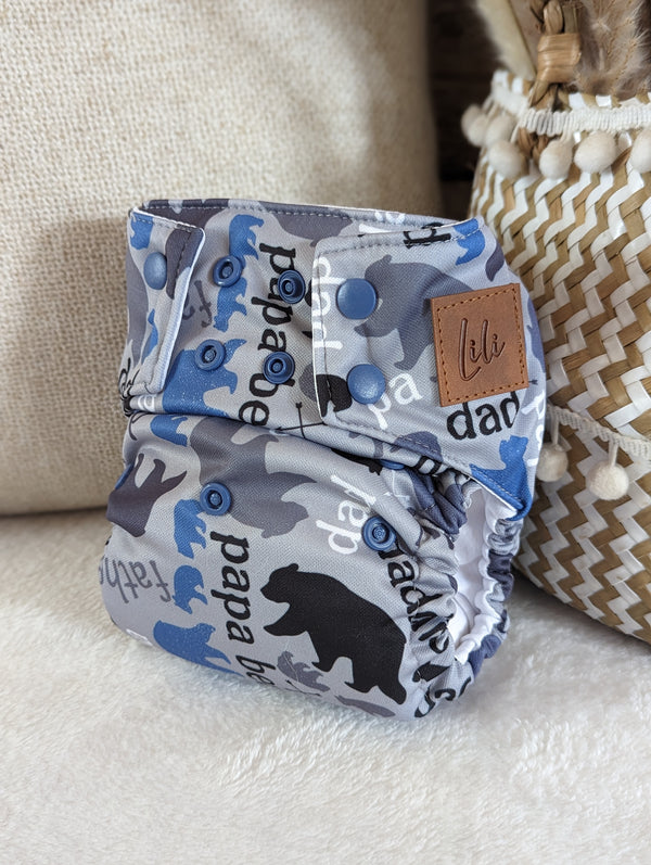 Cloth diaper | one size | Papa Bear (full print)