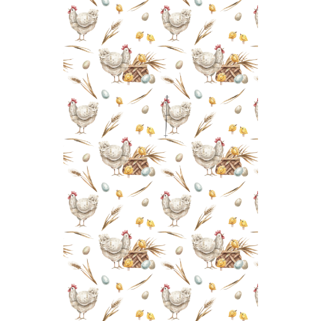 Beach Towel | A hen and her eggs