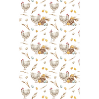Beach Towel | A hen and her eggs