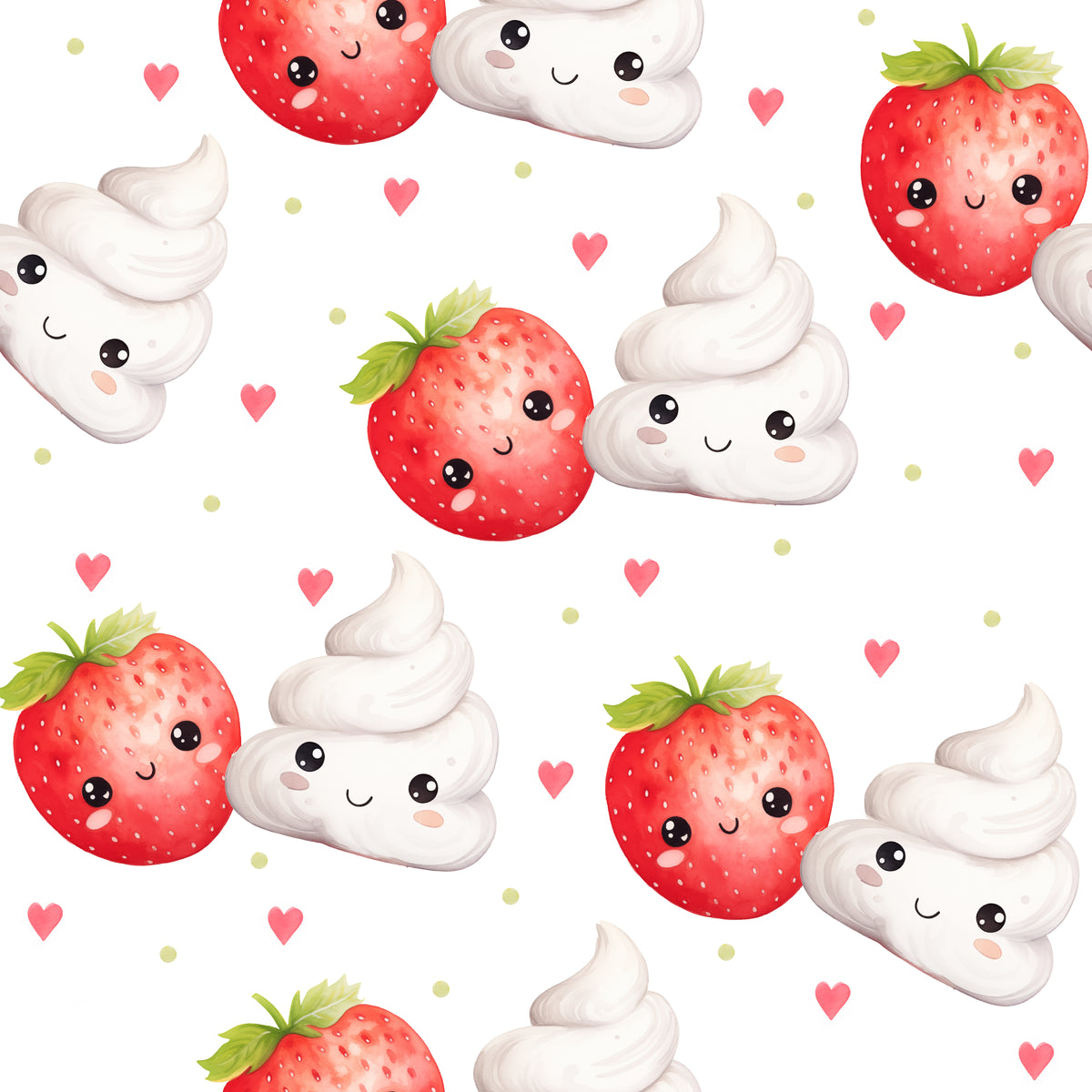 Créations Énini | Cozy Coco - T-shirt only | The love birds - Strawberry & cream (pre-order)