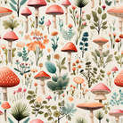Motif Champimignons