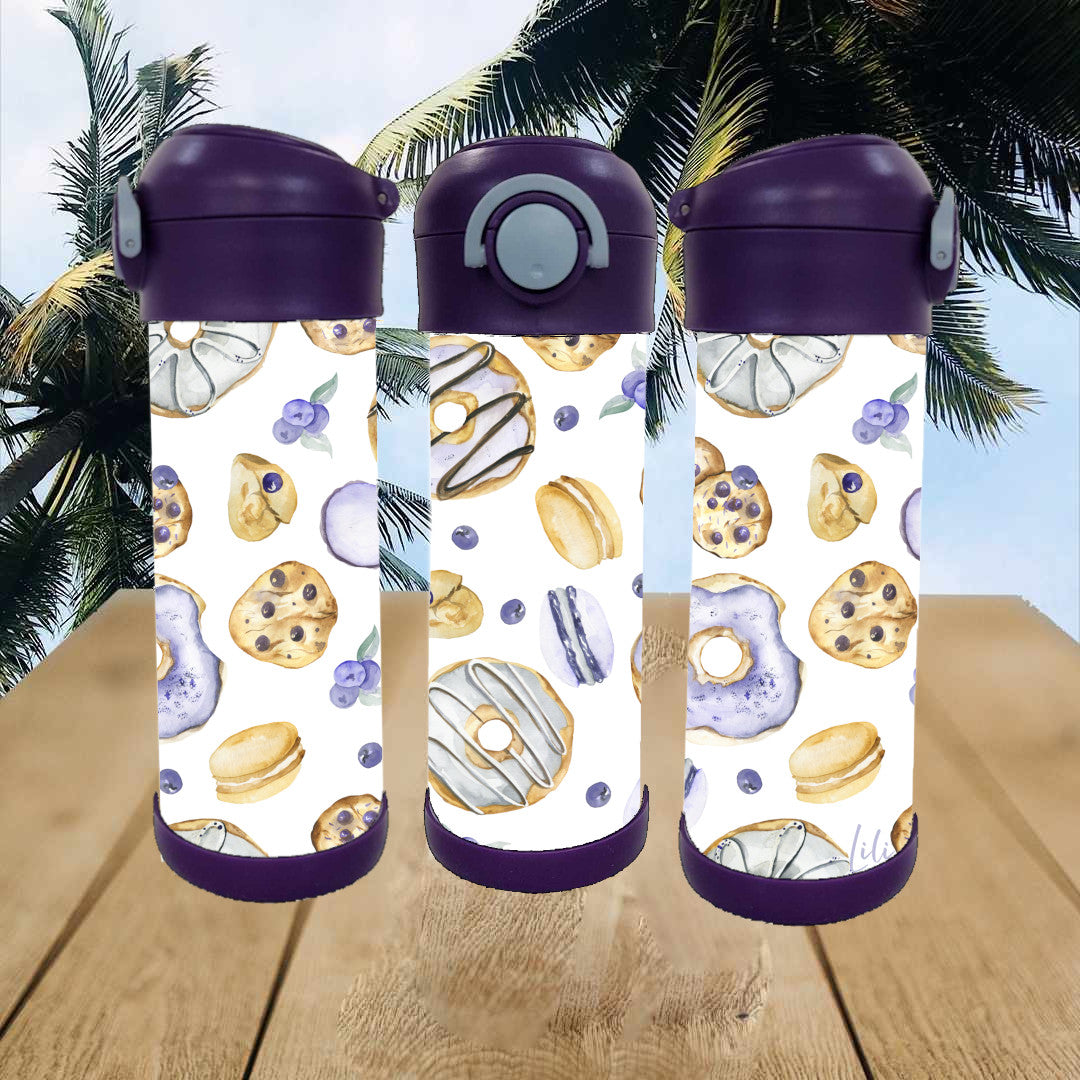 Kids Tumbler | Blueberries and Macarons (pre-order)