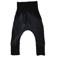 Créations M3 | Pantalon évolutif coupe jogger | Denim noir (précommande)