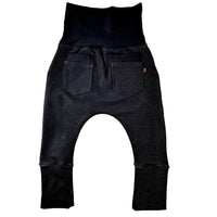 M3 Creations | Grow-with-me jogger | Black denim (pre-order)