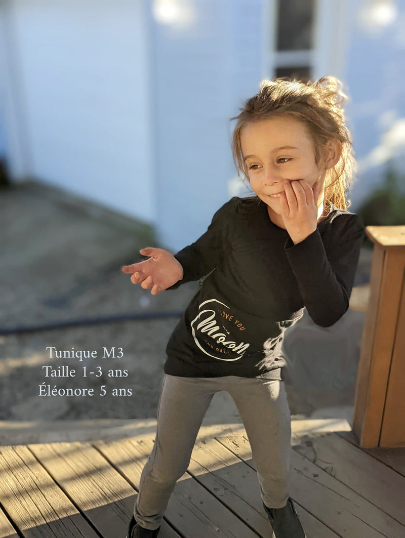 Créations M3 | Evolving tunic | I love you to the moon and back (ready to go)