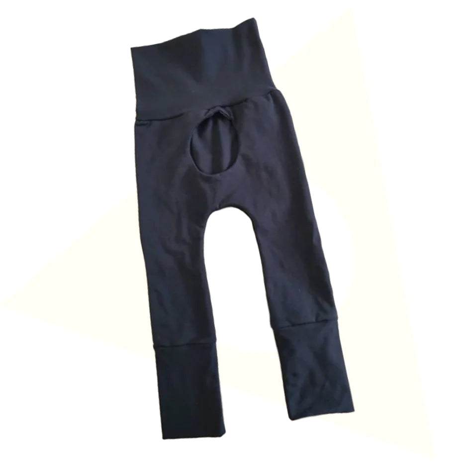 M3 Creations | Grow-with-me porthole pants | Navy (pre-order)